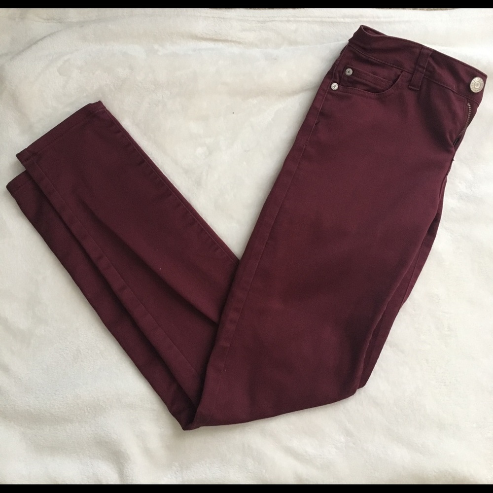 Celebrity Pink maroon skinny jeans